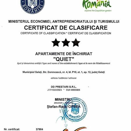 Galaţi Apartament Quiet מראה חיצוני תמונה